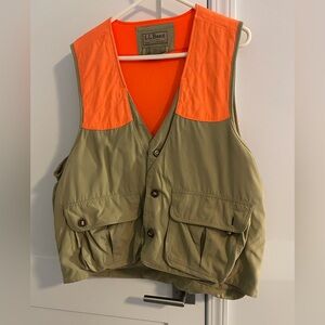 L.L. Bean Men's Vibrant Orange Hunting/Safety Vest -Large